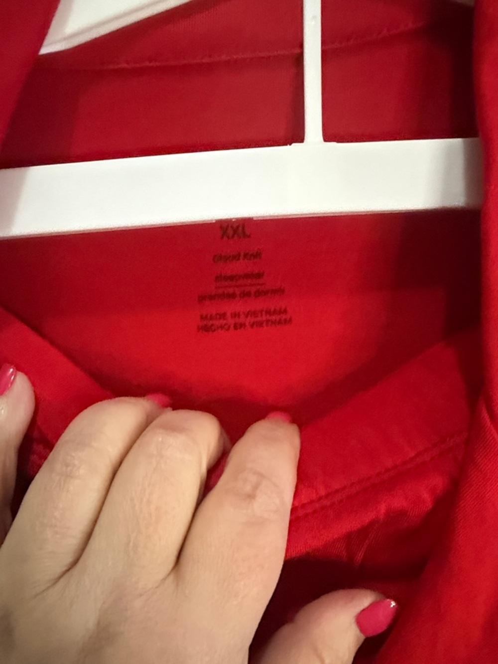 Auden Cloud knit Women’s Red Short-Sleeve short Pajama Set XXL - Picture 4 of 7